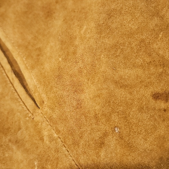 MPW vintage leather western vest sz.M metal buttons pockets - Picture 4 of 8